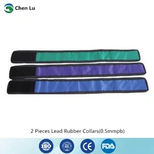 Гамма-лучи и рентгеновские Защитные 2 штуки 0,5 mmpb щитовидный воротник ионизирующая радиационная защита медицинские аксессуары