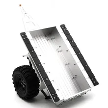 1 шт. Серебряный 1/10 весы Алюминий прицеп для SCX10 CC01 F350 HILUX 90034 D90 RC Гусеничный Одежда высшего качества