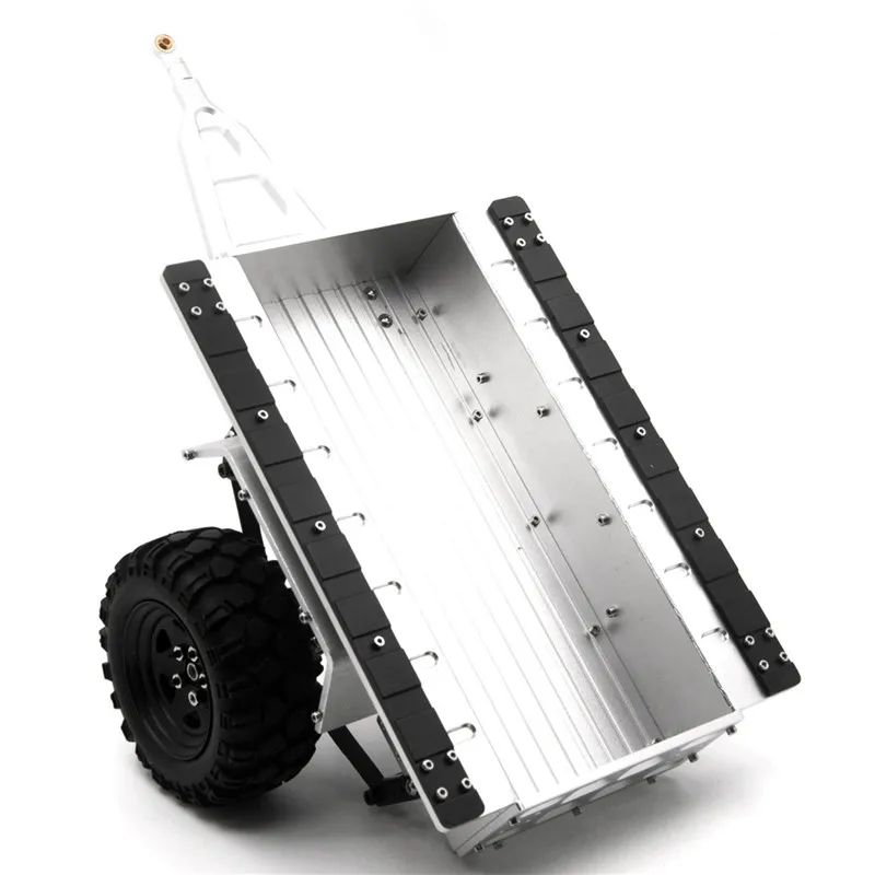 1 шт. Серебряный 1/10 весы алюминиевый прицеп для SCX10 CC01 F350 HILUX 90034 D90 RC Гусеничный