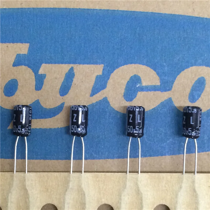 

10pcs 5.6uF 50V Rubycon ZL Series 4x7mm Low Impedance High Ripple Current 50V5.6uF Aluminum Electrolytic Capacitor
