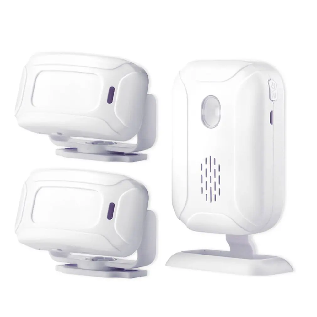 

Wireless Remote Doorbell Separate Welcome 36 Kinds 8 Chord Music 5 Modes Welcome Alarm Doorbell Lantern Light with 2 Sensors