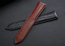 Explosive crocodile skin pattern leather strap Butterfly buckle watch band Lizard pattern Explosive crocodile skin pattern leather strap Butterfly buckle watch band Lizard pattern