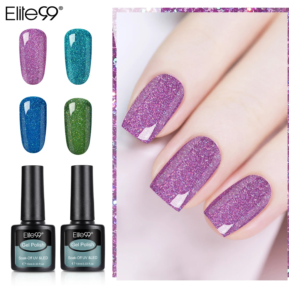 

Elite99 10 Colors Neon Nail Gel Polish 10ML Soak Off UV Gel LED Lamp Nail Art Long Lasting Lacquer Manicure Top Base Coat