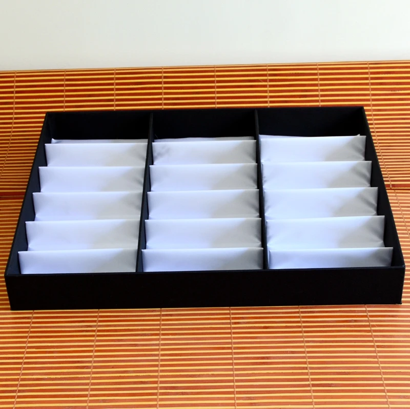 Wholesale 18 Grid Sunglasses Display Tray Organizer Eyeglasses Storage Case Boxes Without Lidin