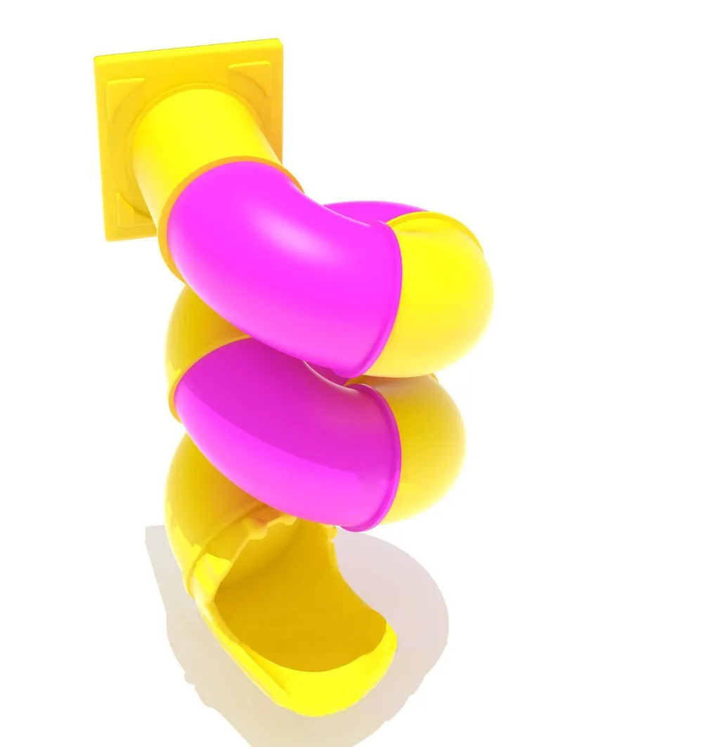 Amusement Playground Replacement Plastic Spiral Tube Slide,garden Play Slide Kindergarten Slide