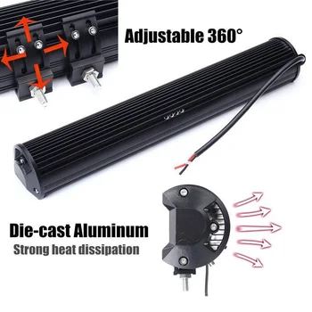 

540W LED Work Light Driving Lamp Car Truck Adjustable Angle Convenient flexible car styling