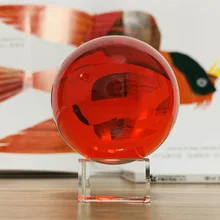 30/40# красный хрустальный шар пресс-папье из стекла шарик для фотографии путешествия сфотографировать, подарок для детей, Fengshui Декор Свадебный декор