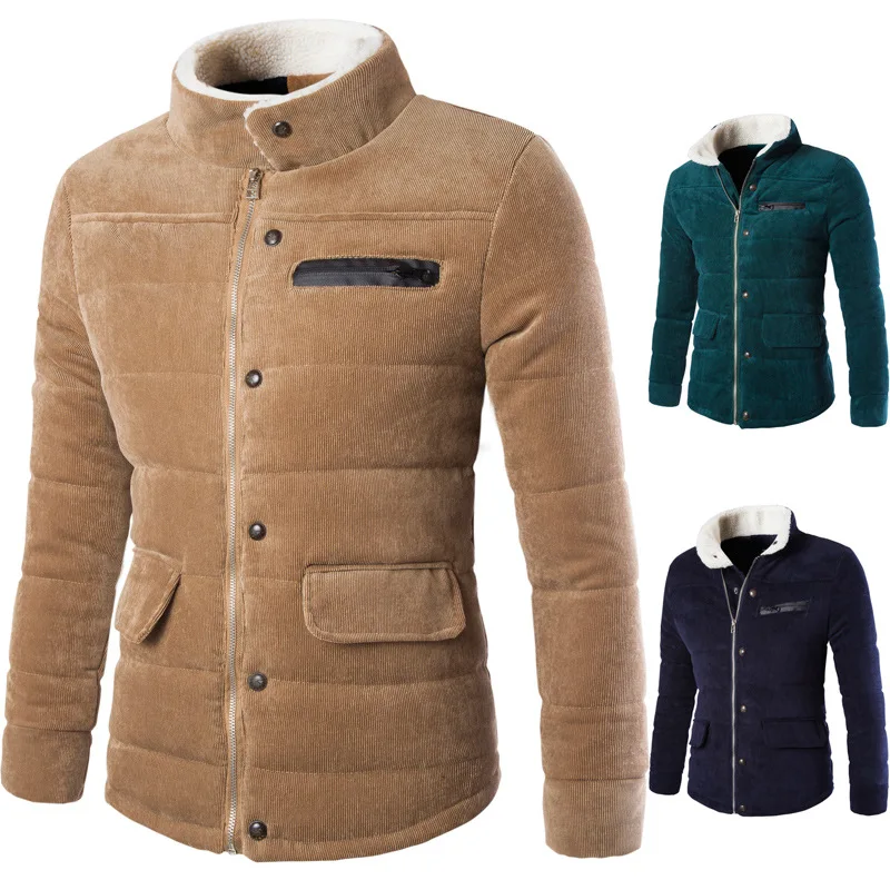2017 Winter Jacket Men s Warm Coat Jacket mens Parkas Jackets Men s coat Zipper Stand