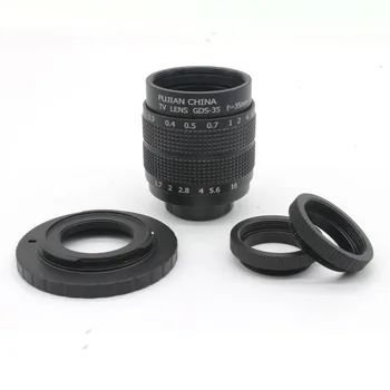

35mm F1.7 CCTV TV Movie lens+C Mount+Macro ring for Panasonic Micro 4/3 m4/3 GF2 GF3 GF5 GF6 GX1 GX7 G7 G5 GH5 GH4 GH2 GH3