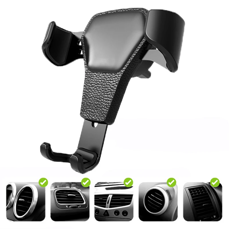 

Car phone holder Air Vent Clip Clamp Adjustable Stand Mount Holder Universal Gravity For phone in car Smartphone Cell support
