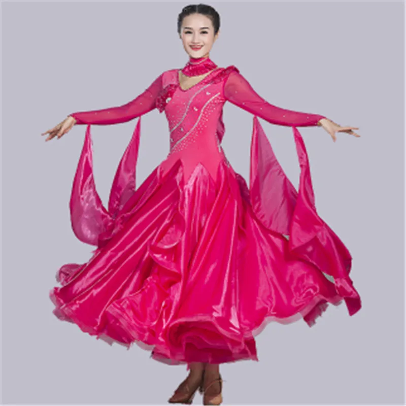 Платье для танцев с бахромой красное синее|Бальные танцы| |