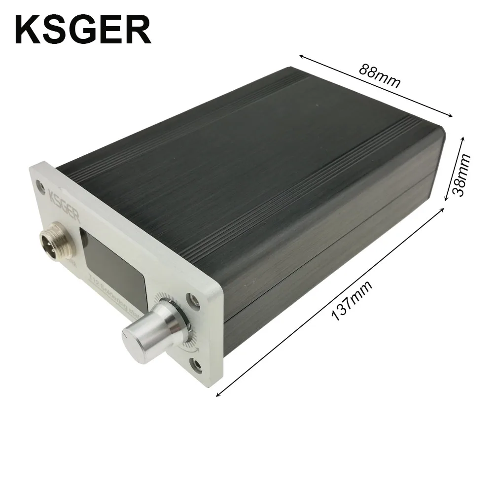 KSGER V2.1S STM32 OLED T12 контроллер температуры металлический чехол Крышка паяльник станция 9501 паяльная ручка с батареей