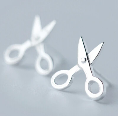 925 sterling silver ear studs little scissor earring silver studs earring new