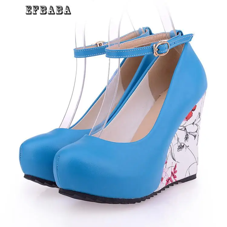 

Efbaba Buckle Strap High Heels Platform Sexy Pointed Toe Women Pumps New Sweet Shoes Fashion Woman Shoes High Heel Ladies Shoe