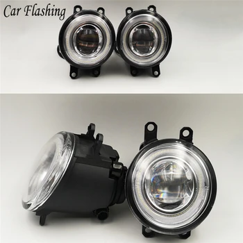 

Car Flashing 2Pcs LED Angel Eyes Fog Light Lamp DRL Daytime Running Light Daylight For Toyota Alphard Vellfire Previa Tarago IQ
