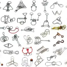 46 шт./компл. классическая металлическая проволока головоломка магический разум Логические головоломки игрушки для взрослых детей