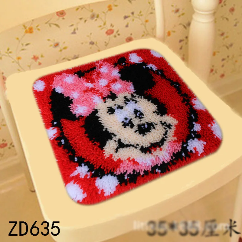 

ZD635 Ground Mat Cushion Latch Hook Kit Embroidery DIY Craft Cross Stitch Needlework Embroidery Counted Cross-Stitching Kit Set