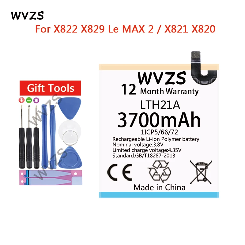 

wvzs 3700mAh Li-Polymer Replacement Battery LTH21A For Letv Le Max 2 X820 Le Max2 5.7inch X821 LeMax2 X822 X829 Batteries