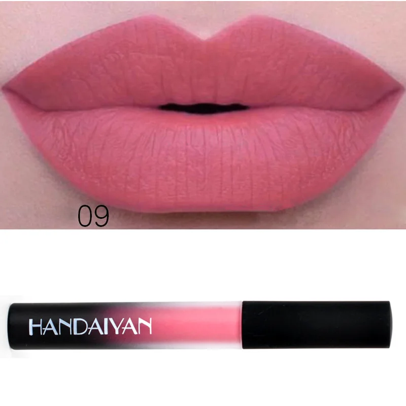 Hot Brand Waterproof Lipstick Long Lasting Liquid Matte Lipstick Pen Lip Gloss Lip Cosmetics Makeup For Women 12 Colors - Цвет: 9