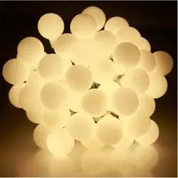 10 м 50LED Малый светодиодные лампы, светильники игры с мячом для Рождество Свадебная вечеринка гирлянды внешней отделки праздник света