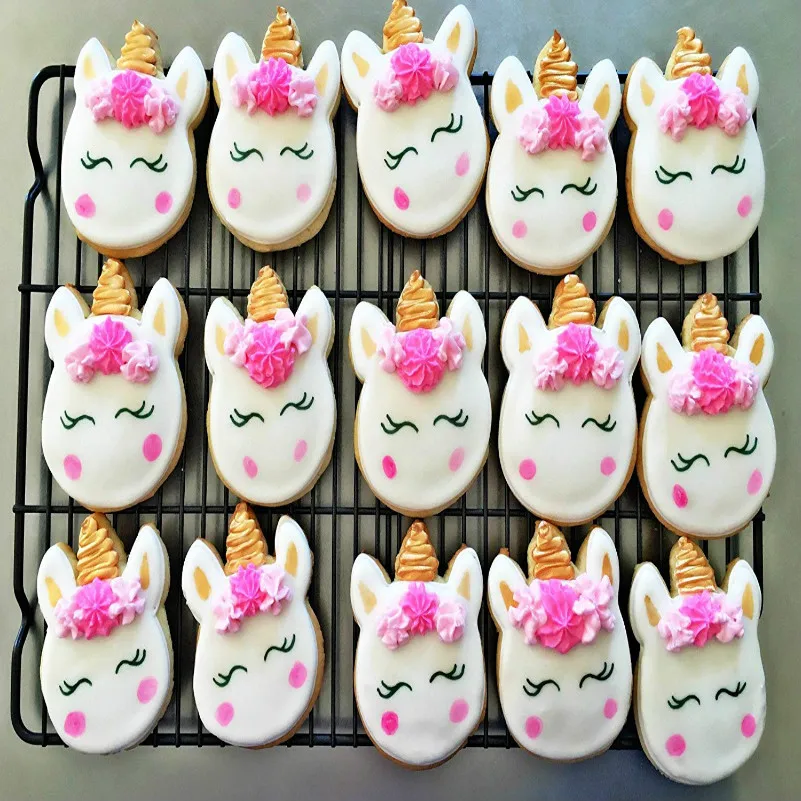 KENIAO Unicorn Face Cookie Cutter for Kids Birthday Party Cutters - Biscuit / Pastry / Bread Cutter - 6.5x10cm - Stainless Steel - Image 6