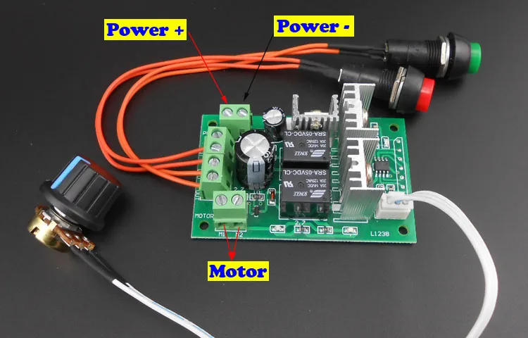 PWM DC контроллер двигателя 6V12V 24 В Электрический привод толкатель линейный привод регулятор скорости двигателя с кнопкой и положительной инверсии