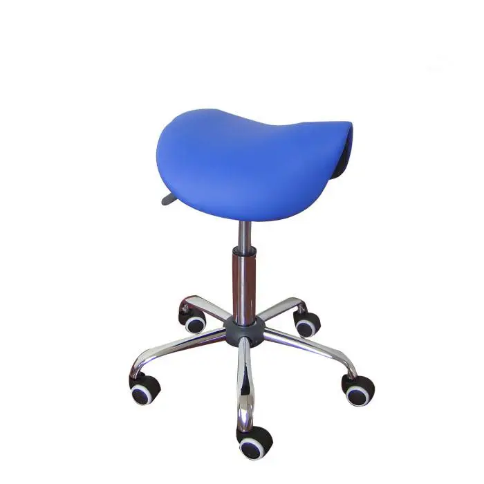 Кресло для массажа и педикюра стул Седло Кожа обивка спа тату красота кресло для массажа лица Жираф - Цвет: Тёмно-синий