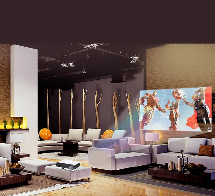 Native Full HD 1080P 5500Lumens Led Digital Smart 3D Projector,Perfect For Home Theater Projector