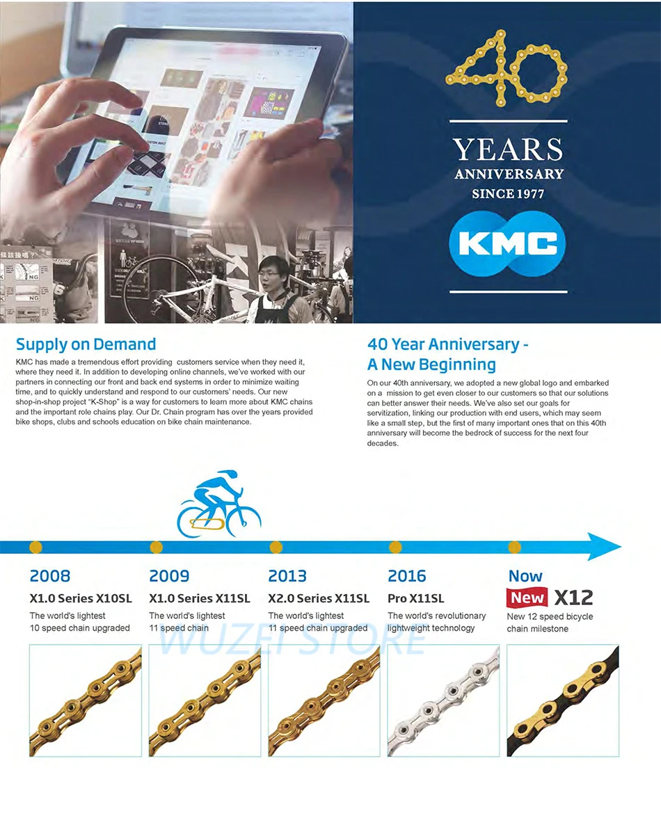 Cheap KMC chain 8/9/10/11/12 Speed Chain X8 X9 X10 X11 X12 Z8.3 X8PL Z9 X9L X11EL HV408 MTB Road Bike Bicycle chain 10