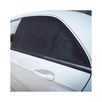 

2 pieces / set of car travel black mesh sunscreen UV protection sun block