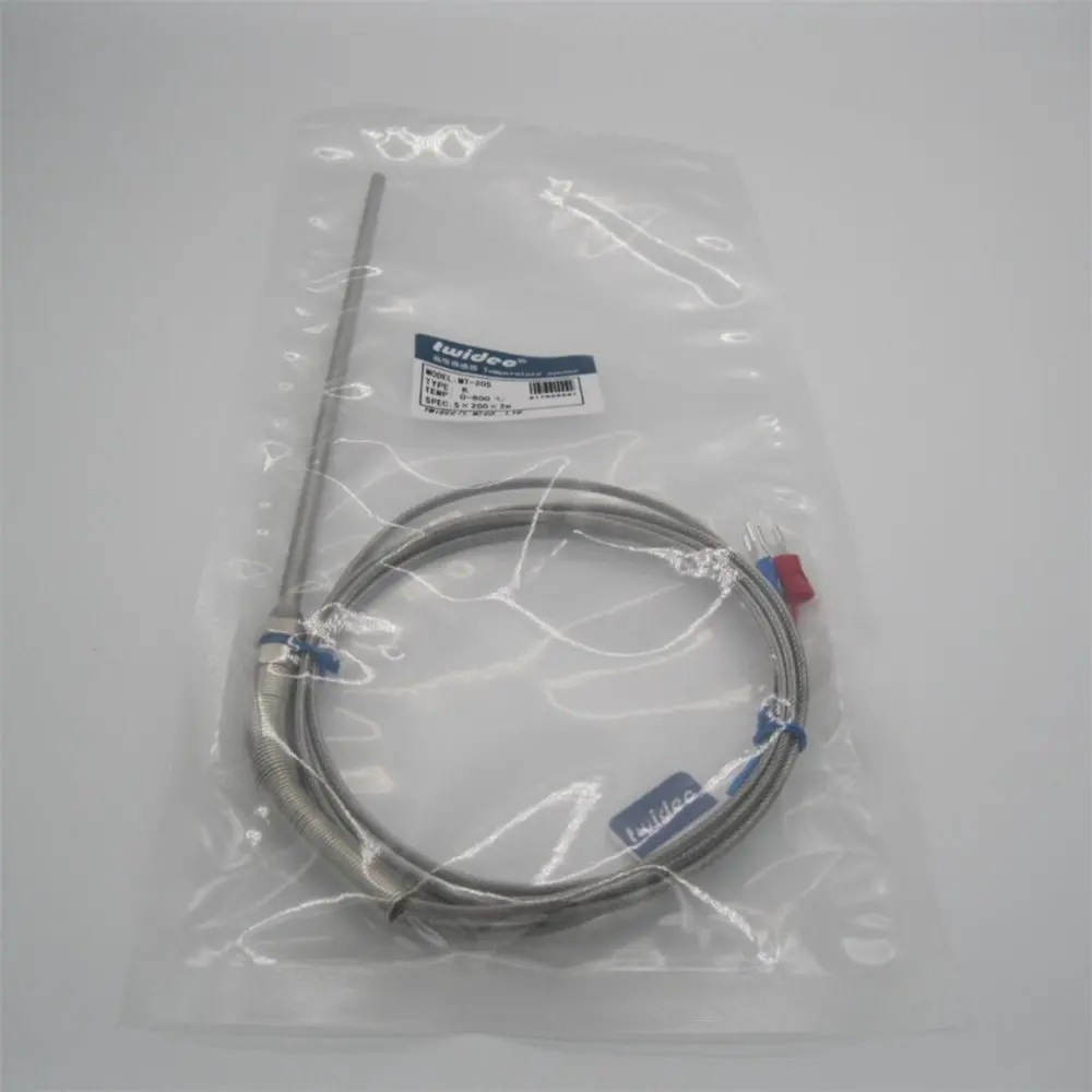 

10pcs High-quality Stainless Steel Probe Temperature Controller Sensor K Type Thermocouple Tube with 2m Wire Cable 0-400 C K