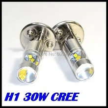 10 шт. светодиодный H1 светодиодный 30 Вт лампа для вождения автомобиля противотуманная фара светодиодный светильник на голову Автостоянка светодиодный задний светильник s автомобильный светильник источник