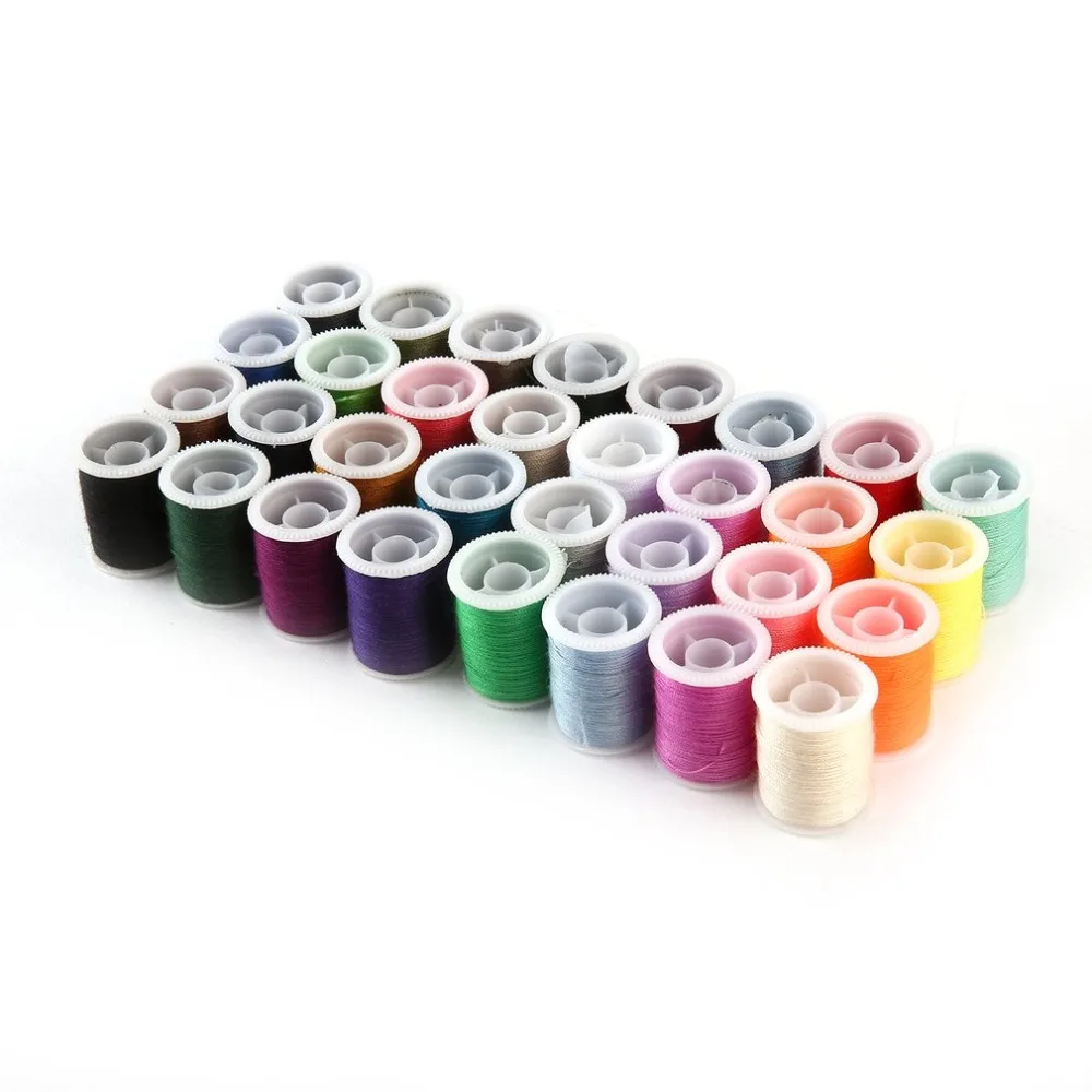 60 Spools Mixed Colors Polyester All Purposr Sewing Mechine Threads Set Silk Art Embroidery Sewing Threads Spool Set