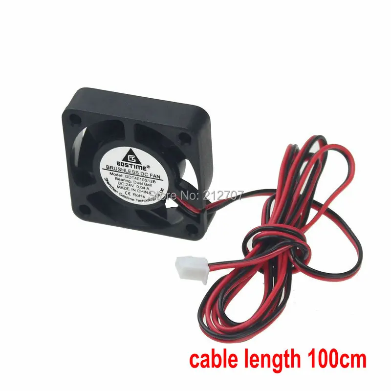 

20PCS Gdstime 40mm DC 24V 2Pin Duall Ball Bearing Computer Cooler Cooling Fan 40x40x10mm for 3D Printer