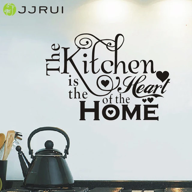 Jjrui Kitchen Heart Home Quote Wall Stickers Art Dining Room Jjrui Kitchen Heart Home Quote Wall Stickers Art Dining Room Removable Decals Diy Sticker