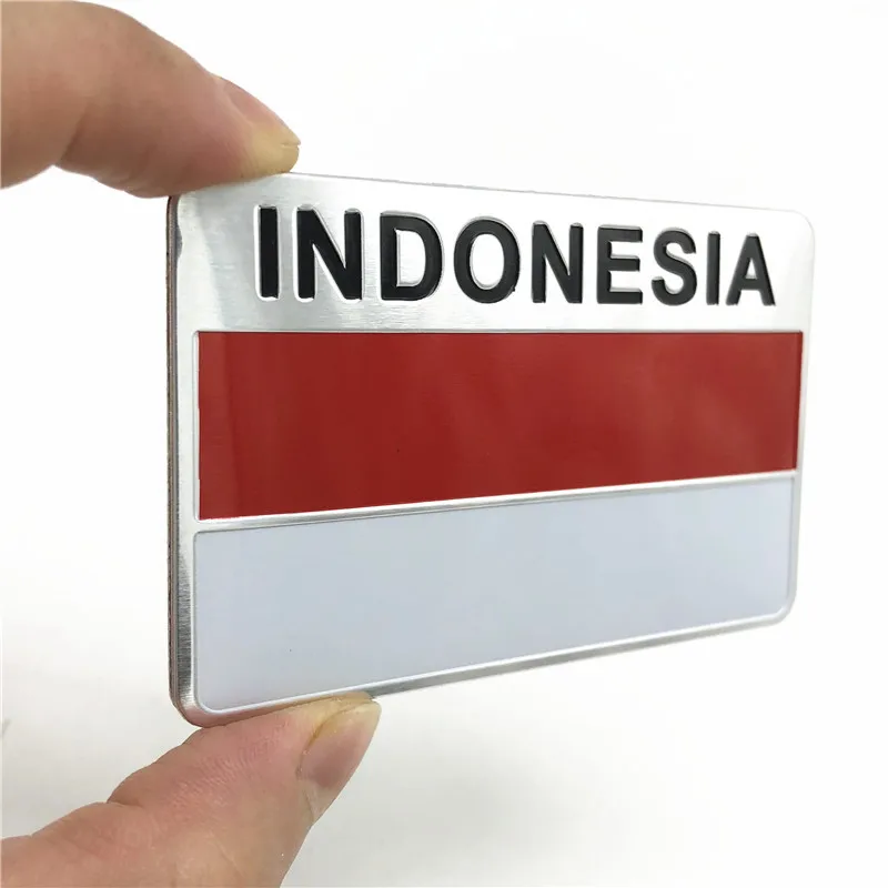 4 x flag decals sticker bike scooter car vinyl helmet motorcycle indonesia bali