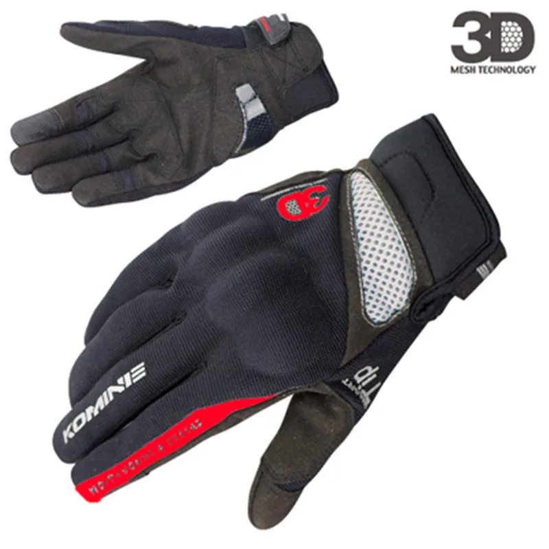3DMesh Motorcycle Gloves Luva Motoqueiro Guantes Moto Summer Sport Downhill Motocross Gloves Racing M/L/XL/XXL for KOMINE GK-163