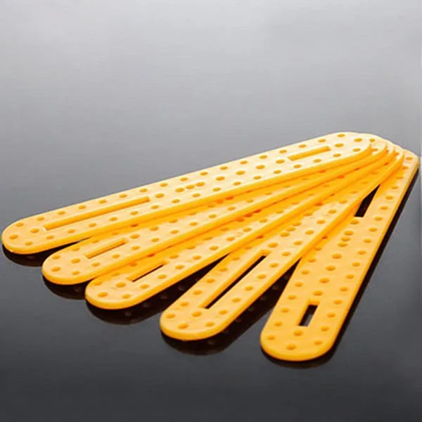 

5pcs curved bar plastic strip trolley robot curved lever DIY model accessories