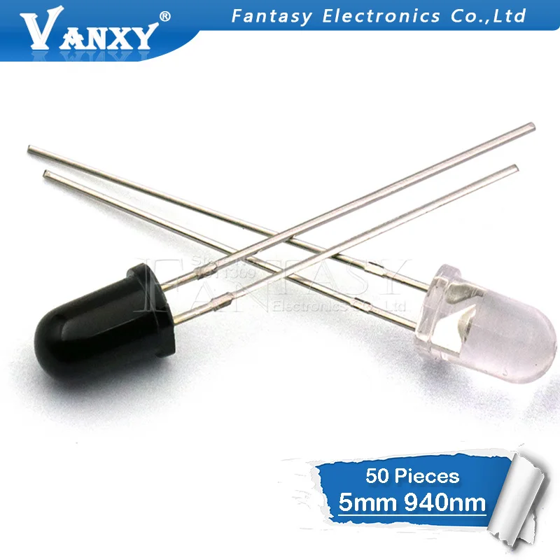 25Pairs 5Mm 940Nm Leds 25Pcs Infrared Emitter And Ir Receiver Diodes huismerk kopen in de aanbieding