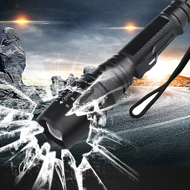 best led torch Litwod Z20V5 LED Flashlight Torch XML L2 T6 Zoomable Aluminum waterproof Tactical Flashlight Torch Linternas 2x Batteries rechargeable flashlights