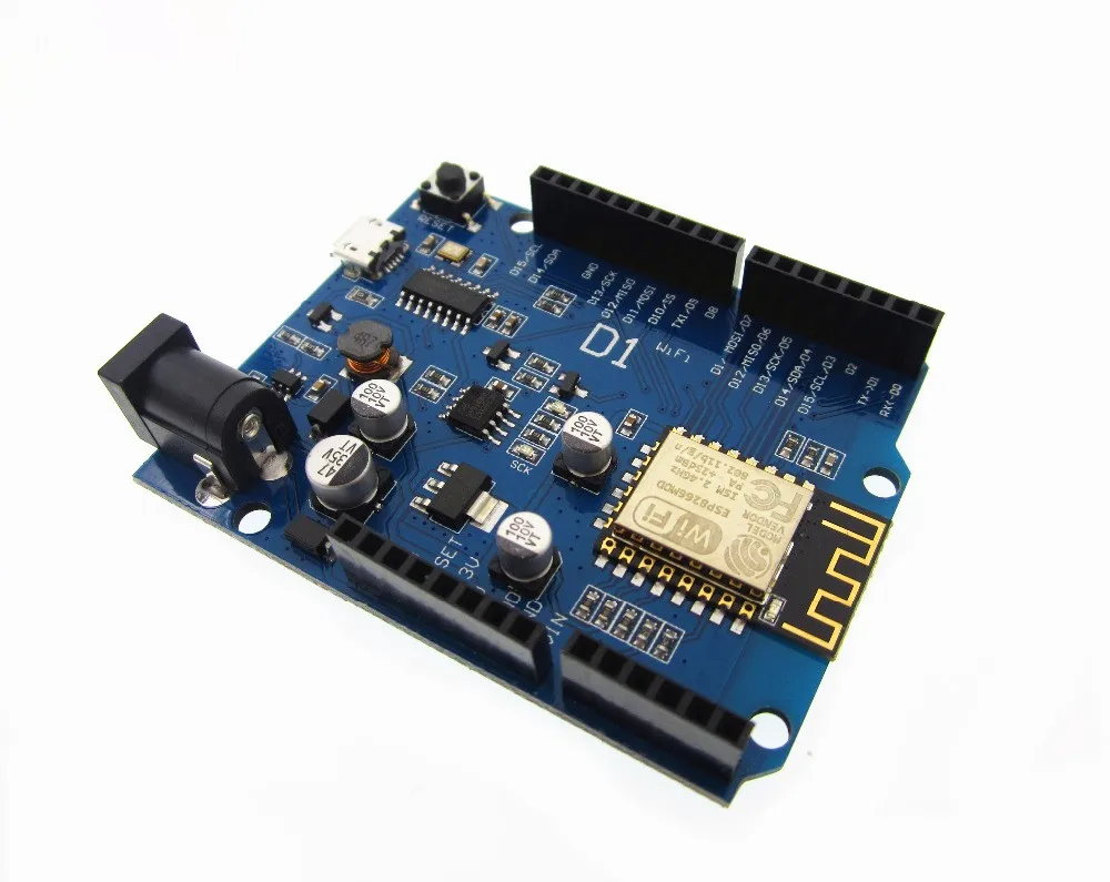 

HAILANGNIAO 1pcs Smart Electronics ESP-I2E WeMos D1 WiFi uno based ESP8266 shield Compatible