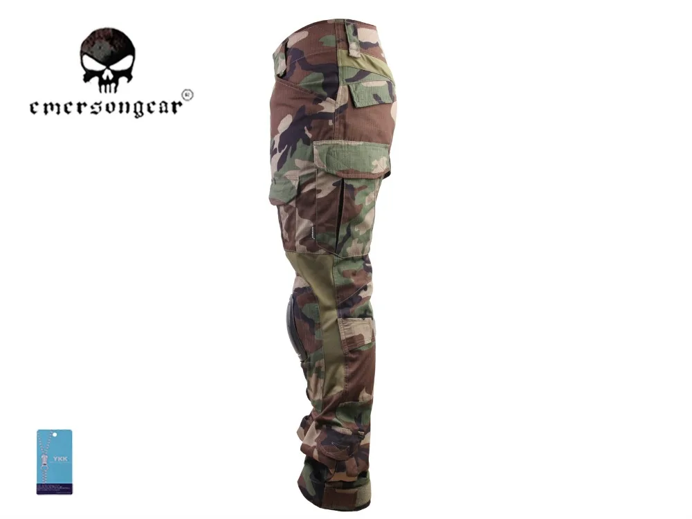 Emerson мужские военные страйкбольные bdu боевые брюки Emerson G3 тактические штаны с наколенником лесные брюки EM7044