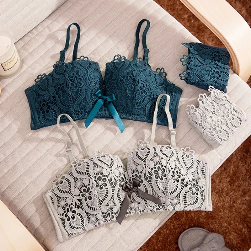 Roseheart женские Модные Зеленые кружевные трусики с бантом хлопковые беспроводные