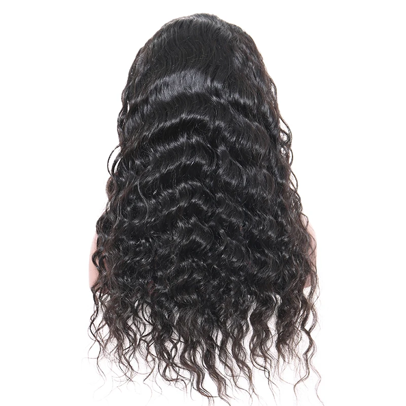 13x4 250% Density Lace Front Human Hair Wigs For Women Loose Wave Brazilian Lace Wigs Pre Plucked Ever Beauty Remy Full Black