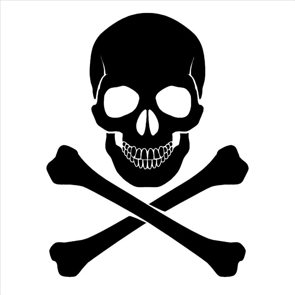Dsu جمجمة وعظمتين متقاطعتين قراصنة رعب الفينيل جدار الفن ملصق شخصية تزيين المنزل صائق ورق الحائط القابل للإزالة Skull And Crossbones Vinyl Wallvinyl Wall Art Aliexpress