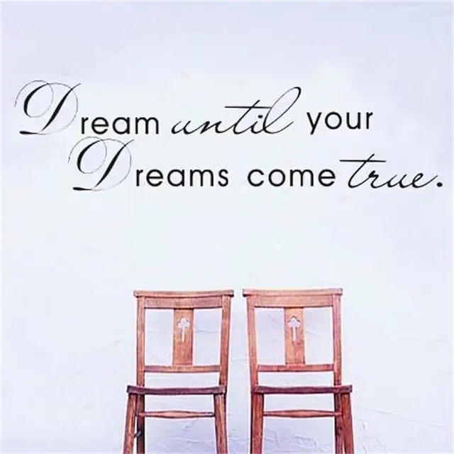 Traum Bis Ihre Träume Wahr Wandaufkleber Englisch Wand Zitate Vinyl Traum Bis Ihre Träume Wahr Wandaufkleber Englisch Wand Zitate Vinyl
