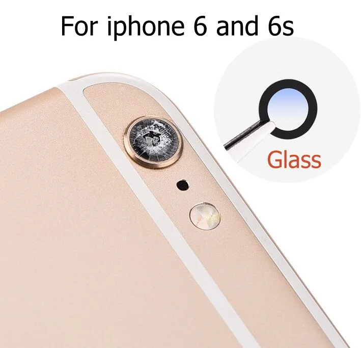 New Rear Camera lens For iphone 4 4s 5 5s se 6 7 8 x xr xsmax plus Back camera glass with 3M Glue Sticker replacement parts - Цвет: For iphone 6