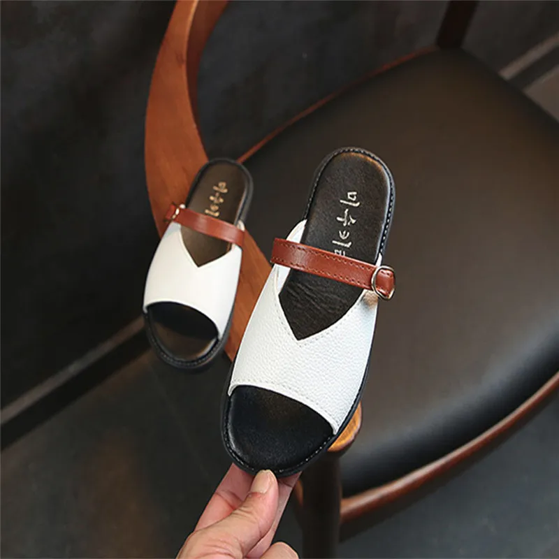 Детская обувь для малышей; детская пляжная обувь в римском стиле; повседневные летние сандалии с жемчугом; тапочки; 0517 - Цвет: White