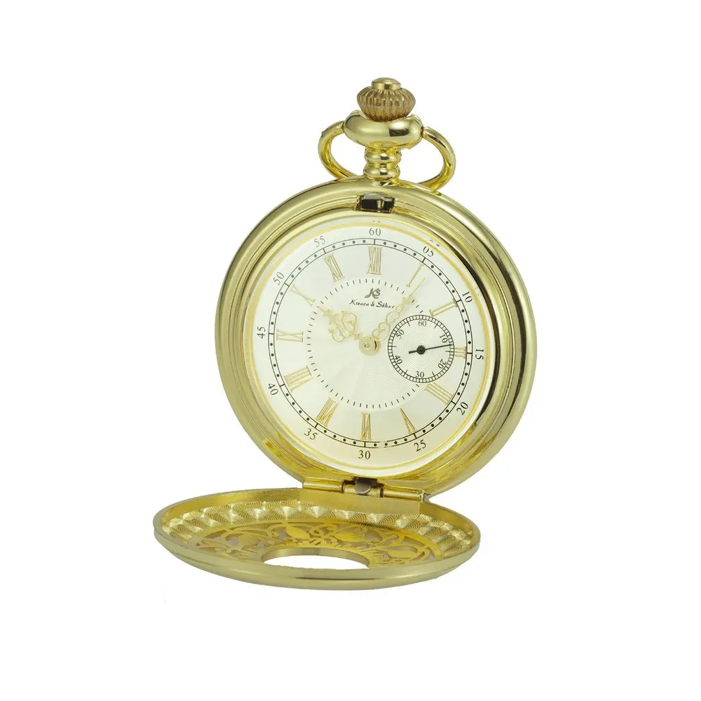 Pocket Watch Creative Hollow Quartz Pocket Watch Unique Skeleton Case Exquisite Fashion Pocket Watch Universal for 1