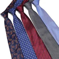 2019 новые дизайнерские Для мужчин галстук Для мужчин деловой Галстук Формальные Полосатый жаккардовые Свадебный галстук узкий
